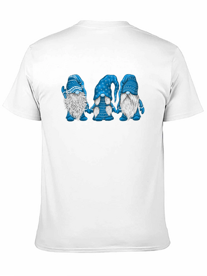 Camiseta Hombre Gnomos Azules Divertida