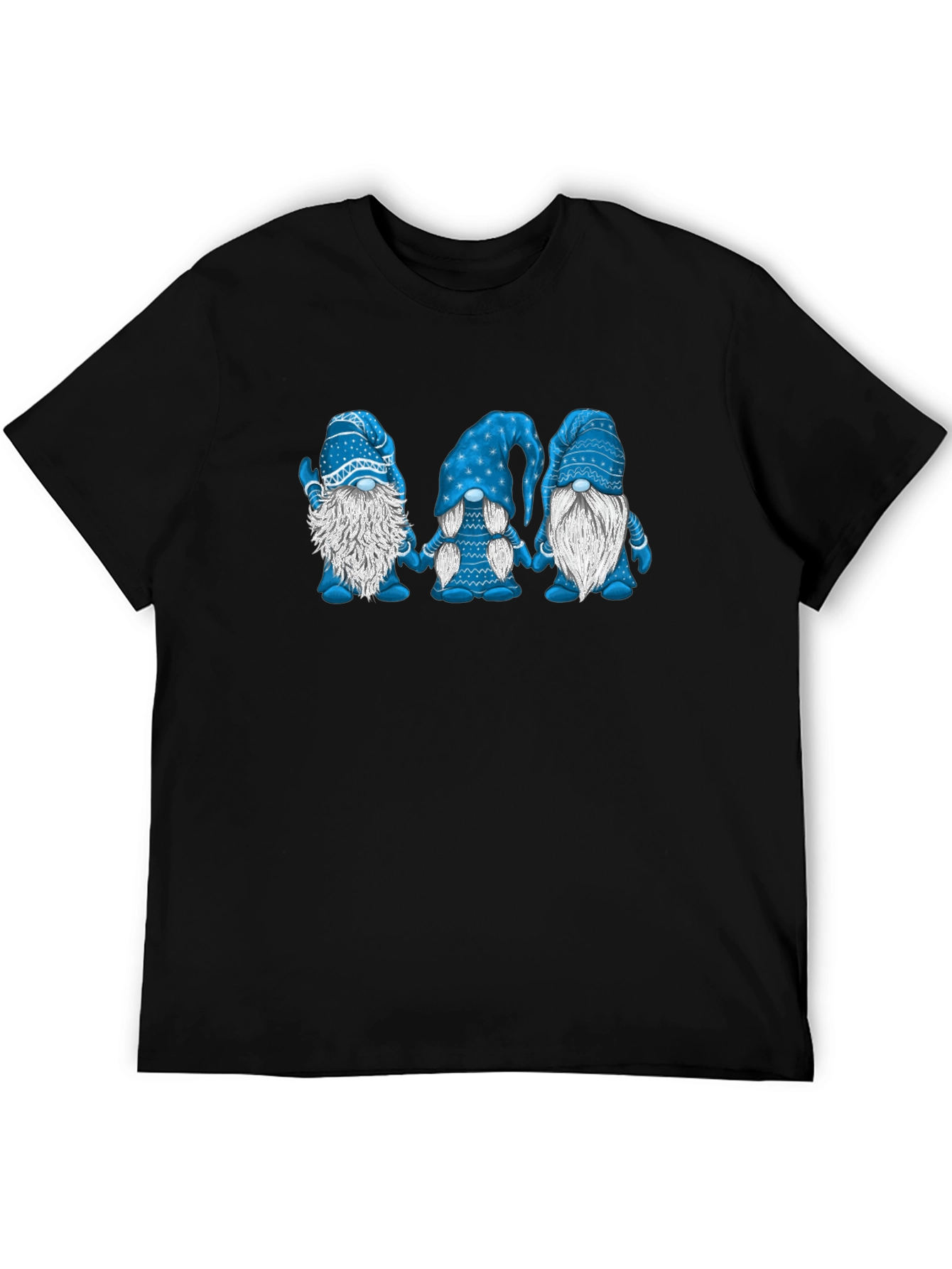 Camiseta Hombre Gnomos Azules Divertida