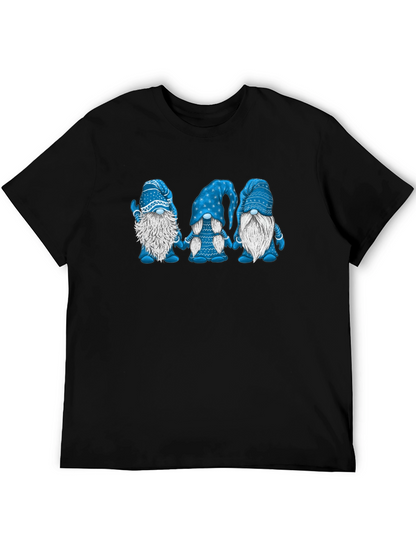Camiseta Hombre Gnomos Azules Divertida