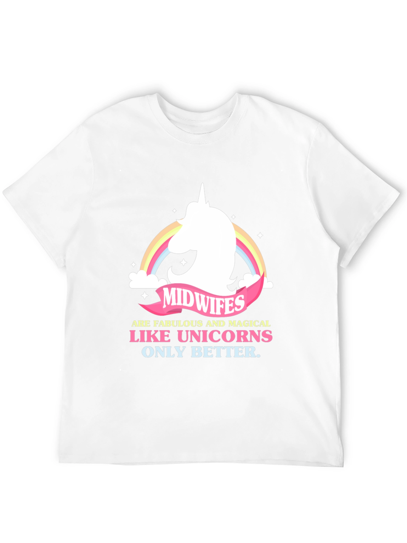 Camiseta Negra Midwives are Like Unicorns