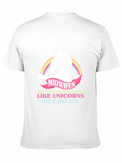 Camiseta Negra Midwives are Like Unicorns