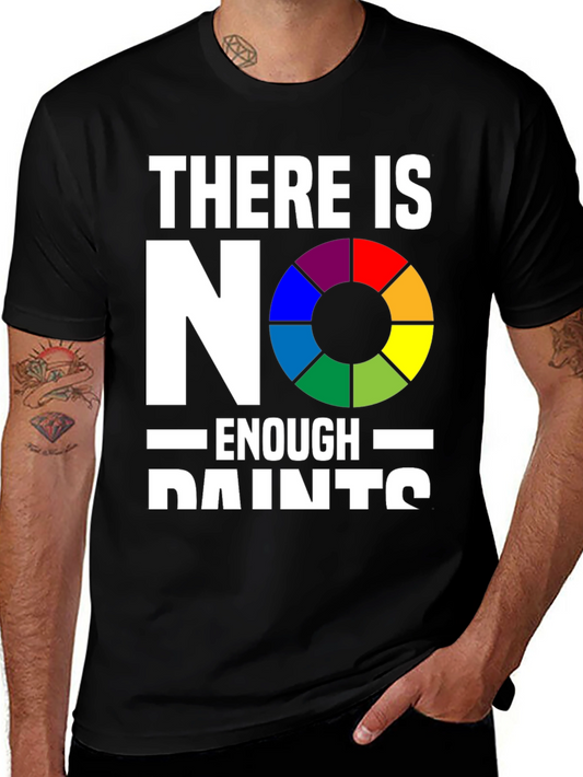 Camiseta Negra - ¡Nunca Hay Suficientes Pinturas!