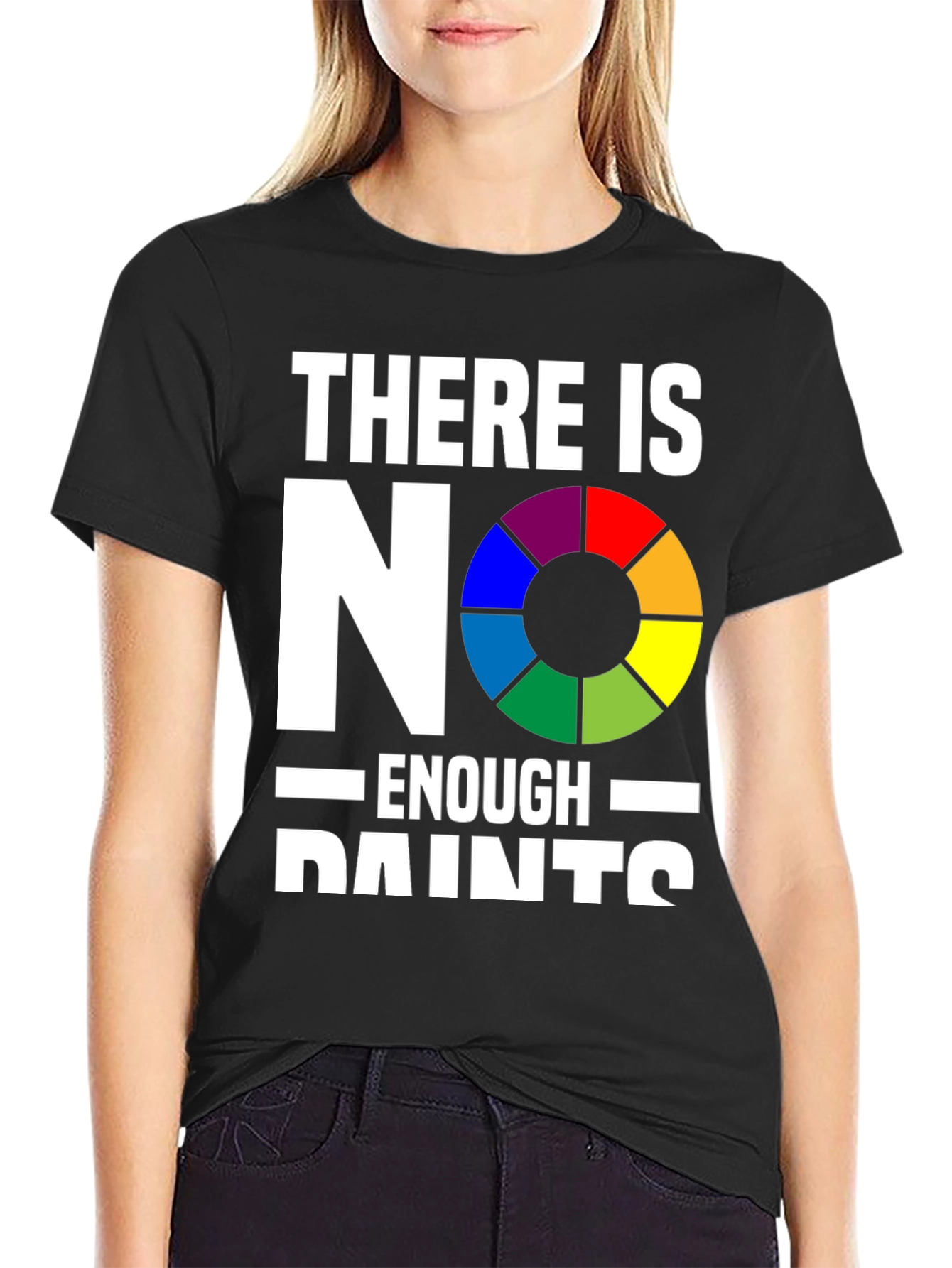 Camiseta Negra - ¡Nunca Hay Suficientes Pinturas!