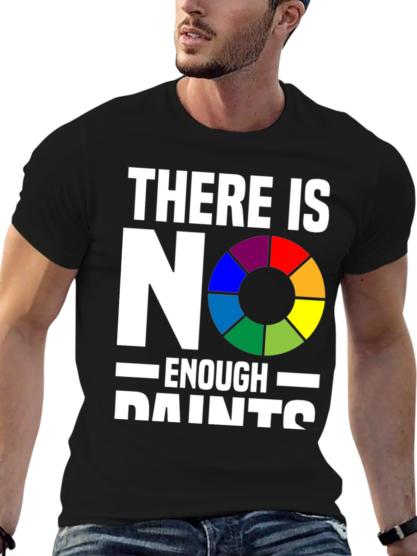 Camiseta Negra - ¡Nunca Hay Suficientes Pinturas!