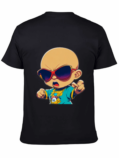 Camiseta Negra con Diseño Infantil Cool