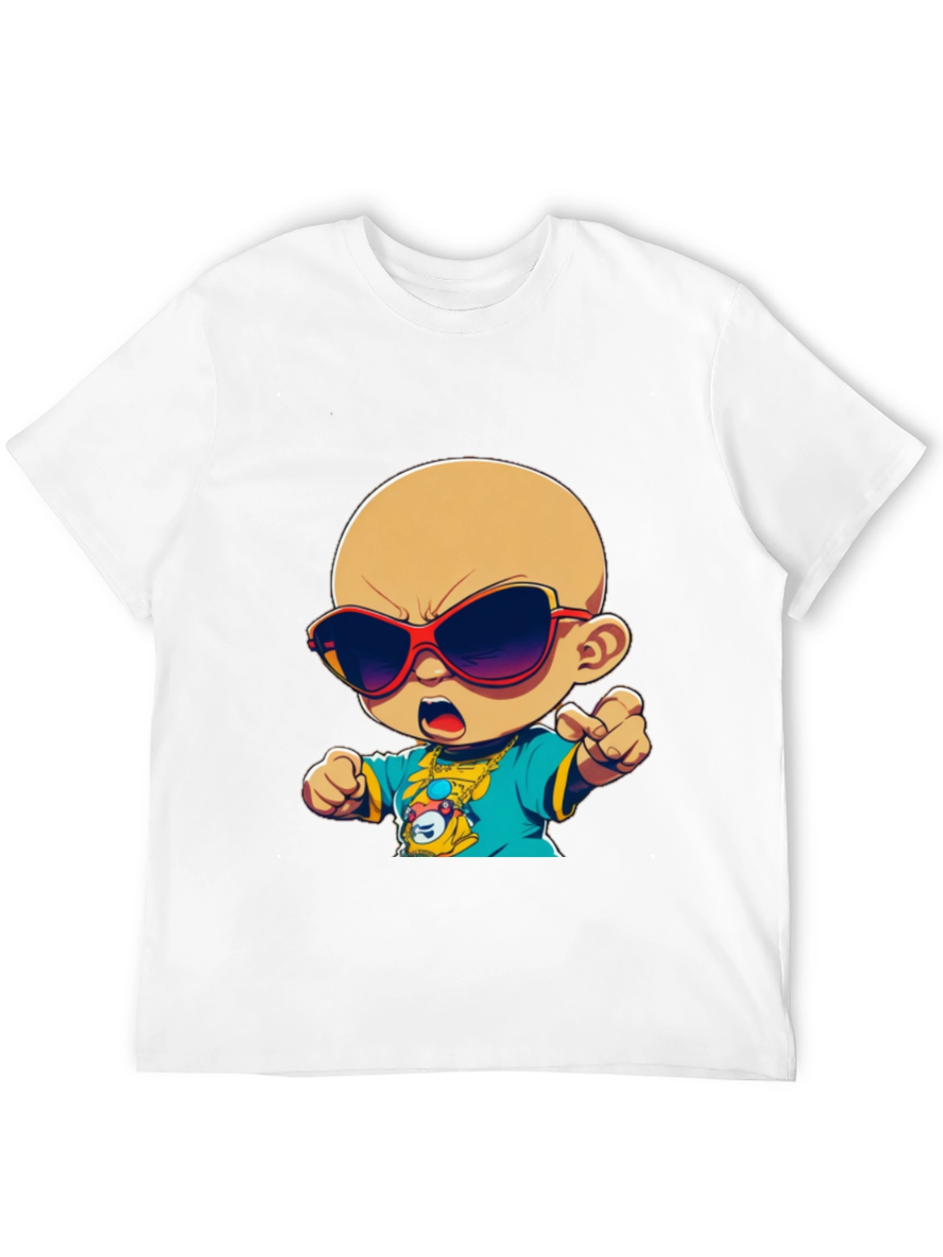 Camiseta Negra con Diseño Infantil Cool