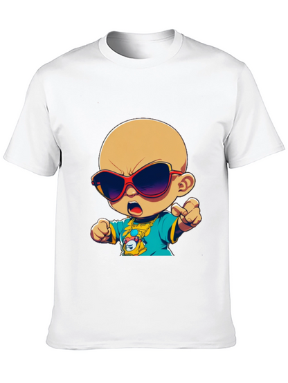 Camiseta Negra con Diseño Infantil Cool