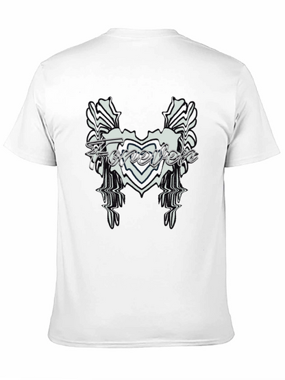 Camiseta Negra Hombre - Diseño Forever