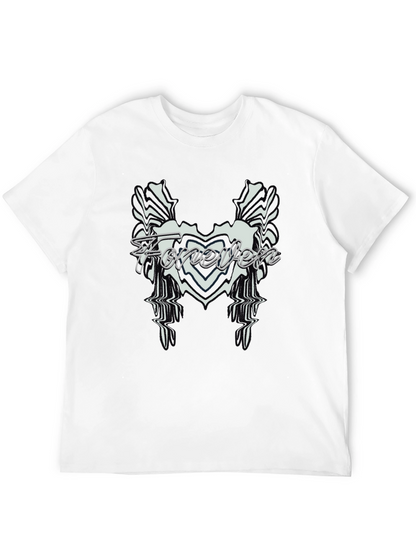 Camiseta Negra Hombre - Diseño Forever