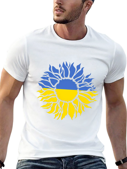 Camiseta Negra Girasol Ucraniano - Solidaridad y Estilo