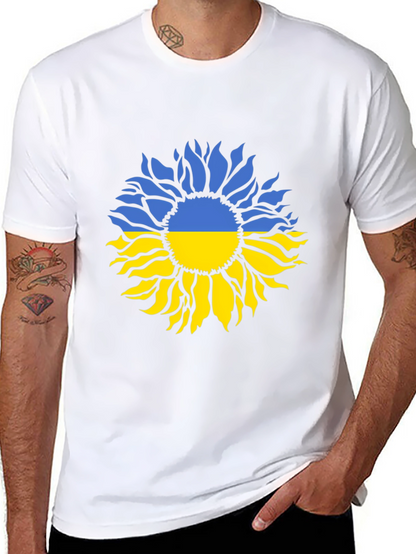 Camiseta Negra Girasol Ucraniano - Solidaridad y Estilo