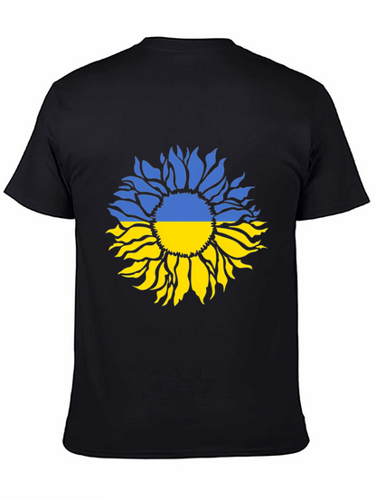 Camiseta Negra Girasol Ucraniano - Solidaridad y Estilo
