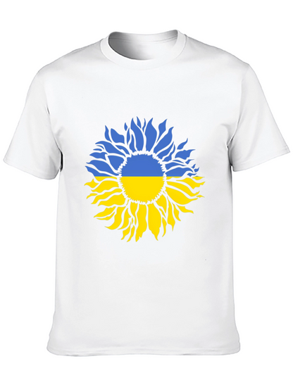 Camiseta Negra Girasol Ucraniano - Solidaridad y Estilo