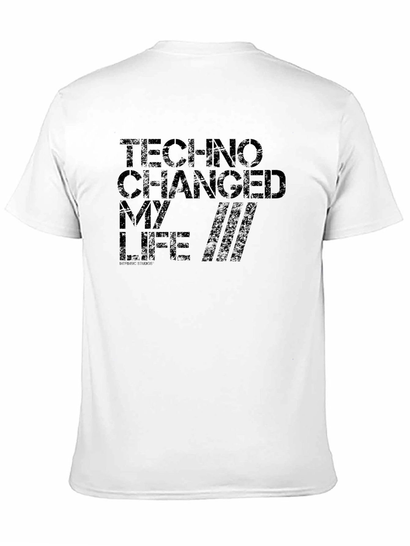 Camiseta Negra Techno Changed My Life