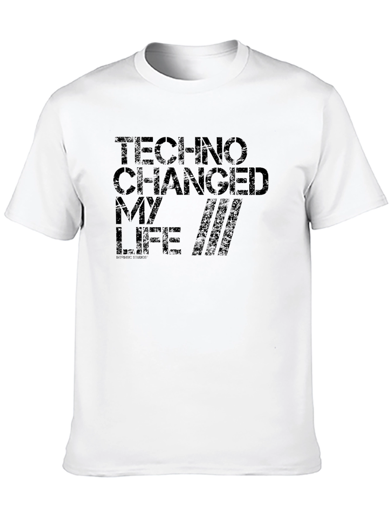 Camiseta Negra Techno Changed My Life