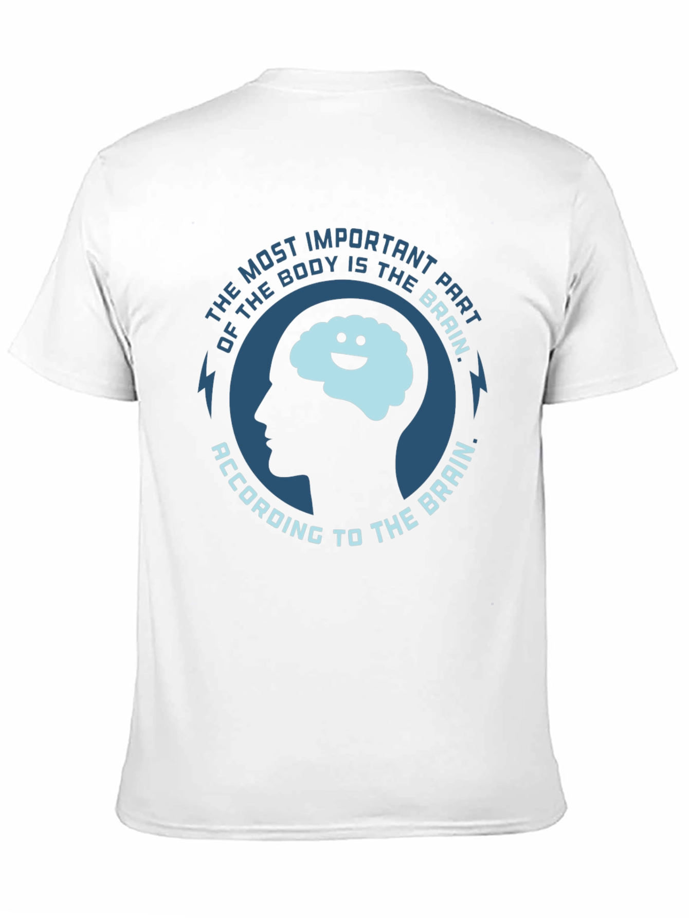 Camiseta Negra El Cerebro es lo Más Importante