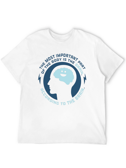 Camiseta Negra El Cerebro es lo Más Importante