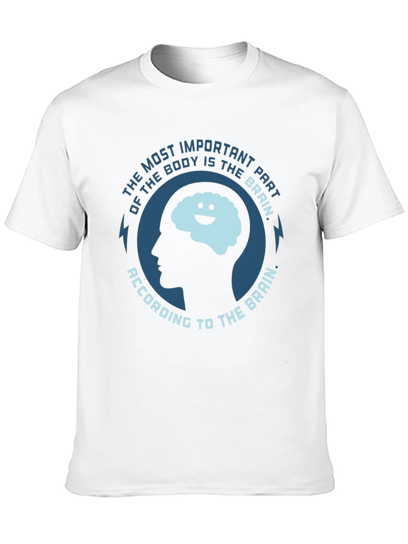 Camiseta Negra El Cerebro es lo Más Importante