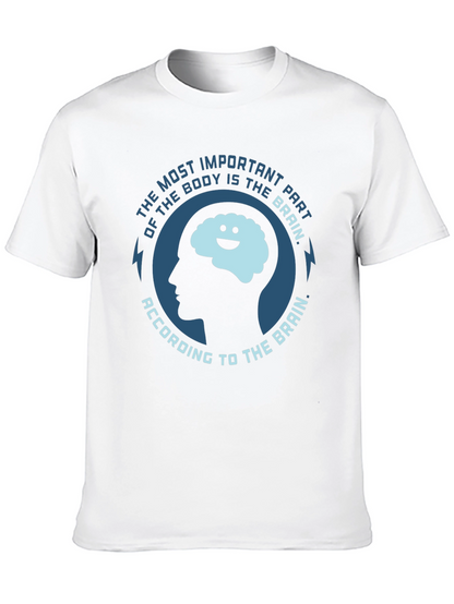 Camiseta Negra El Cerebro es lo Más Importante