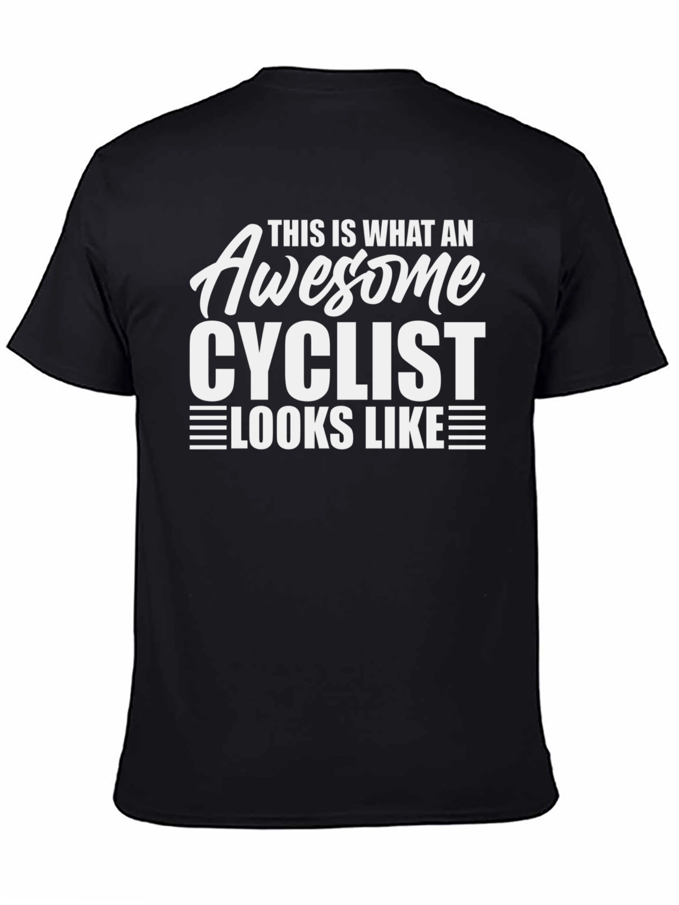 Camiseta Negra Ciclismo Awesome Cyclist