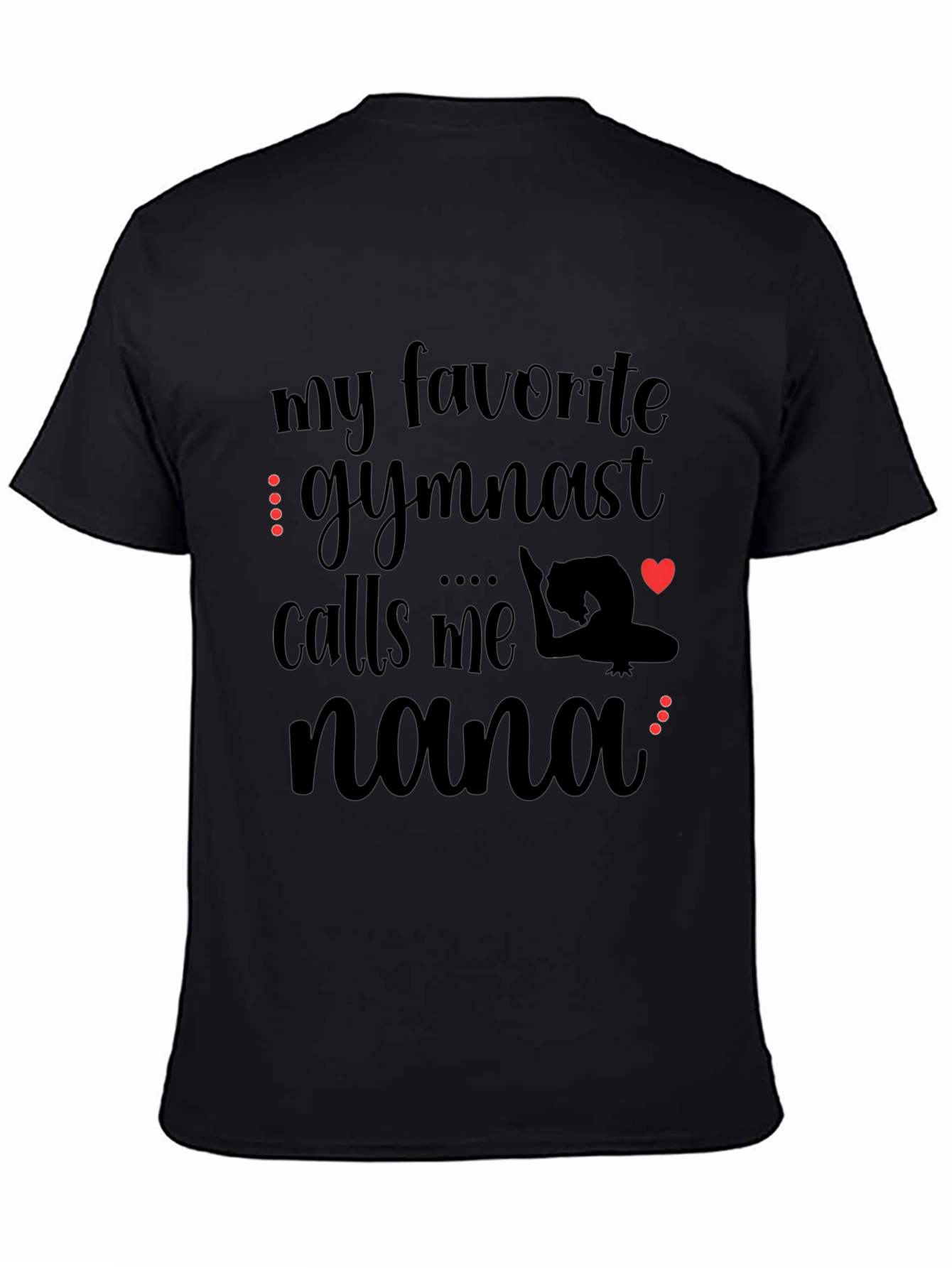 Camiseta Negra Mi Gimnasta Favorita