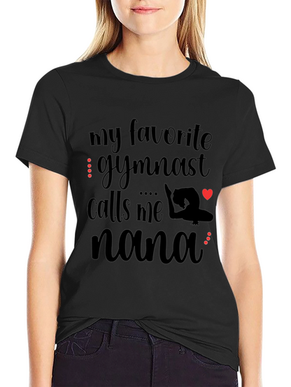 Camiseta Negra Mi Gimnasta Favorita