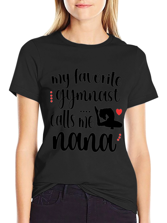 Camiseta Negra Mi Gimnasta Favorita