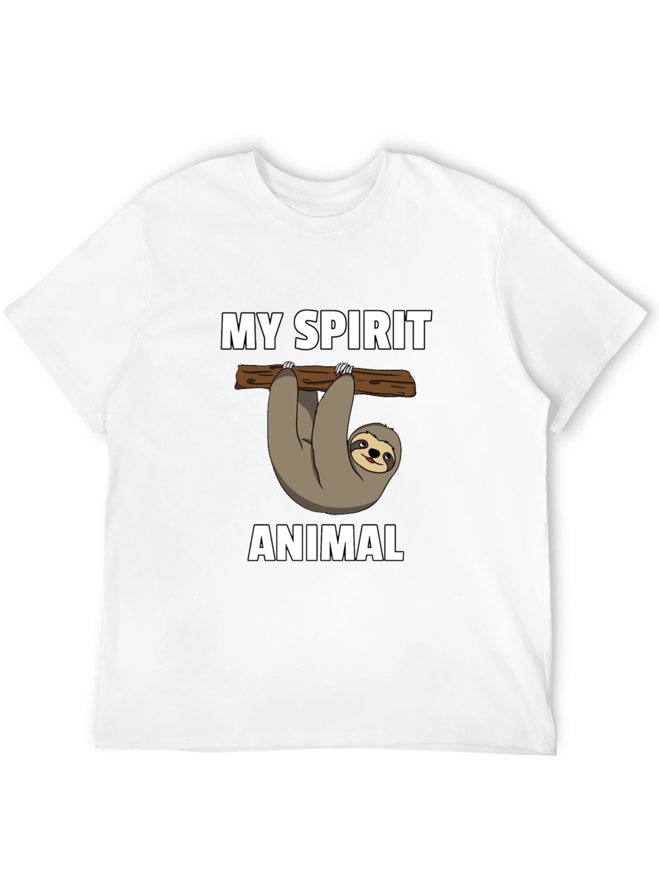 Camiseta Negra Mi Animal Espiritual Perezoso