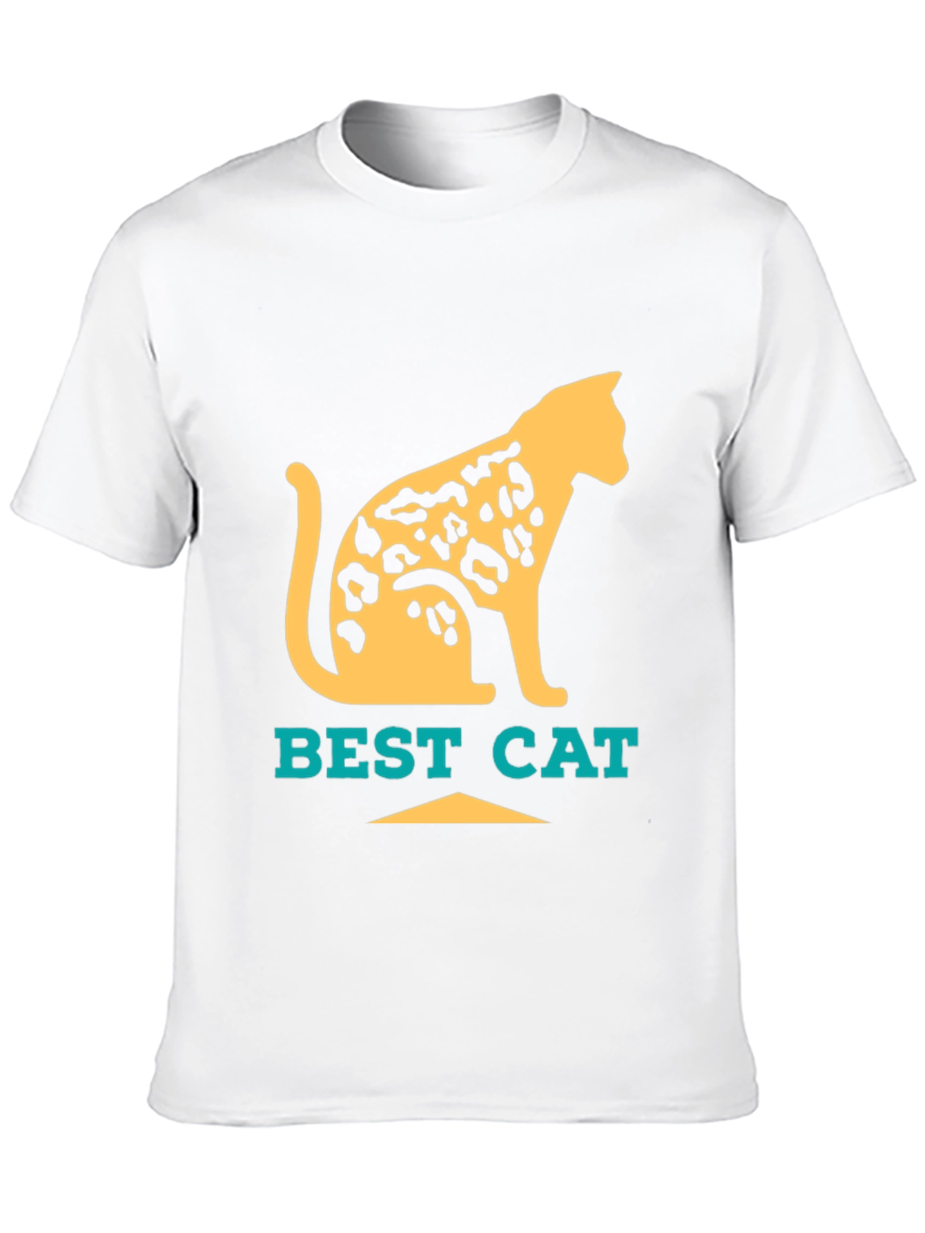 Camiseta Negra Best Cat Diseño Felino