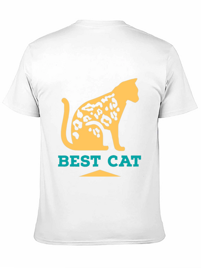 Camiseta Negra Best Cat Diseño Felino