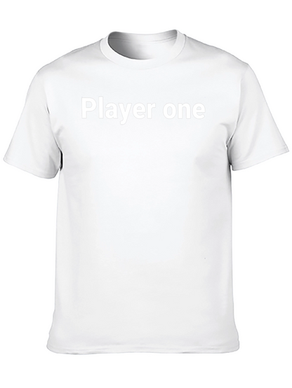 Camiseta Negra Player One Algodón Casual