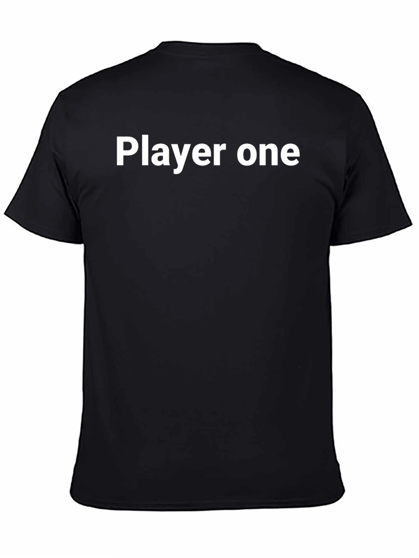 Camiseta Negra Player One Algodón Casual