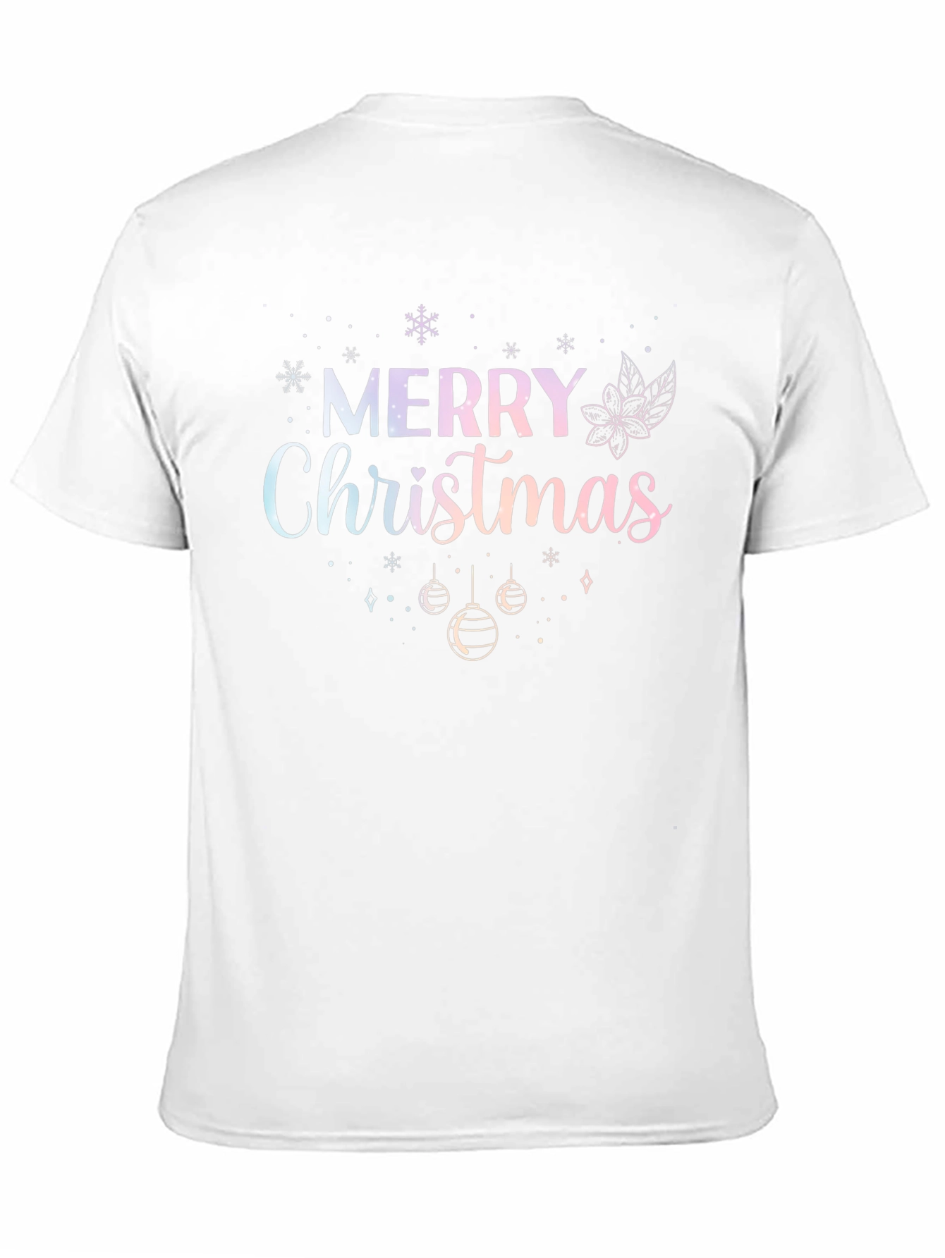 Camiseta Negra Navideña Merry Christmas
