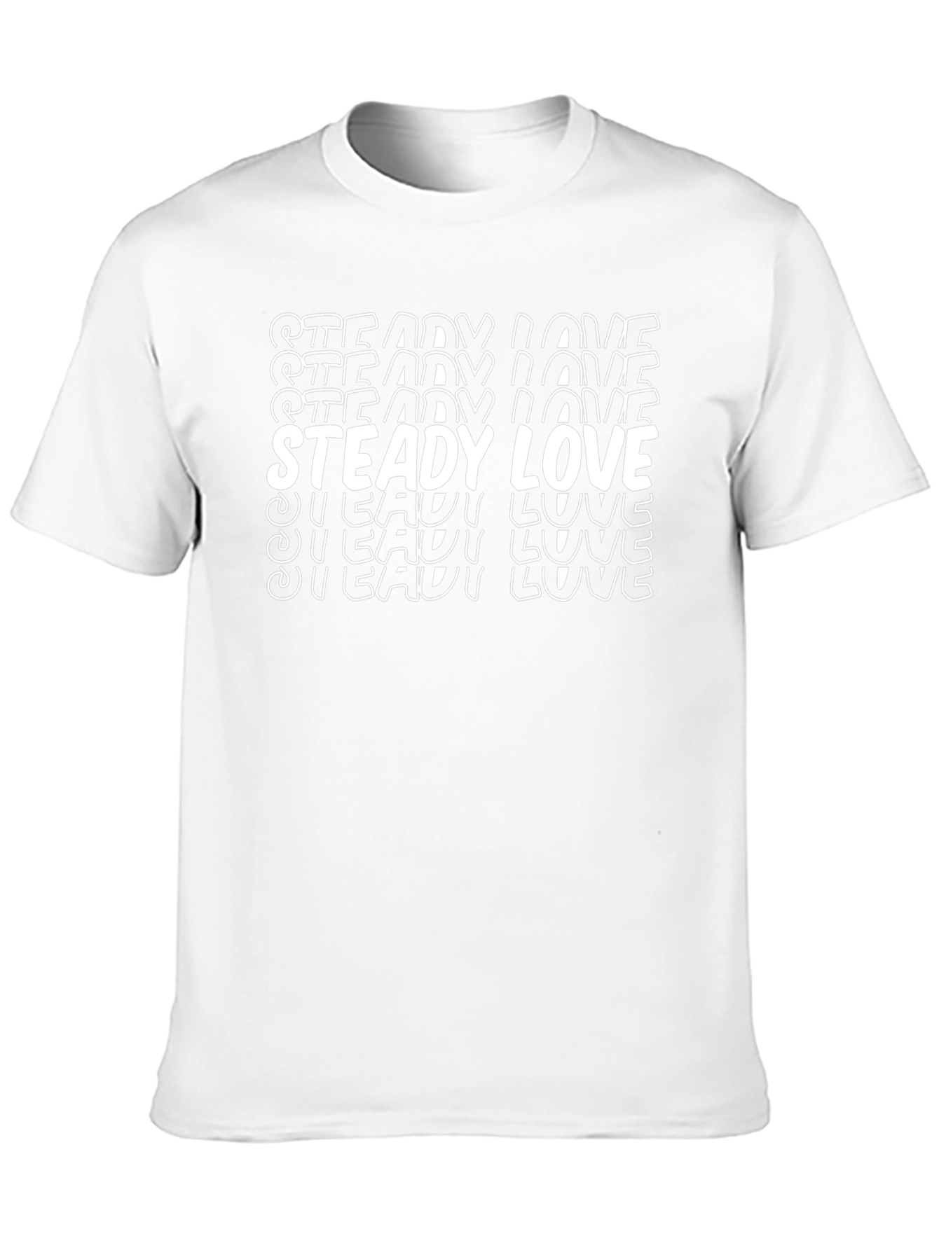 Camiseta Negra con Diseño Steady Love
