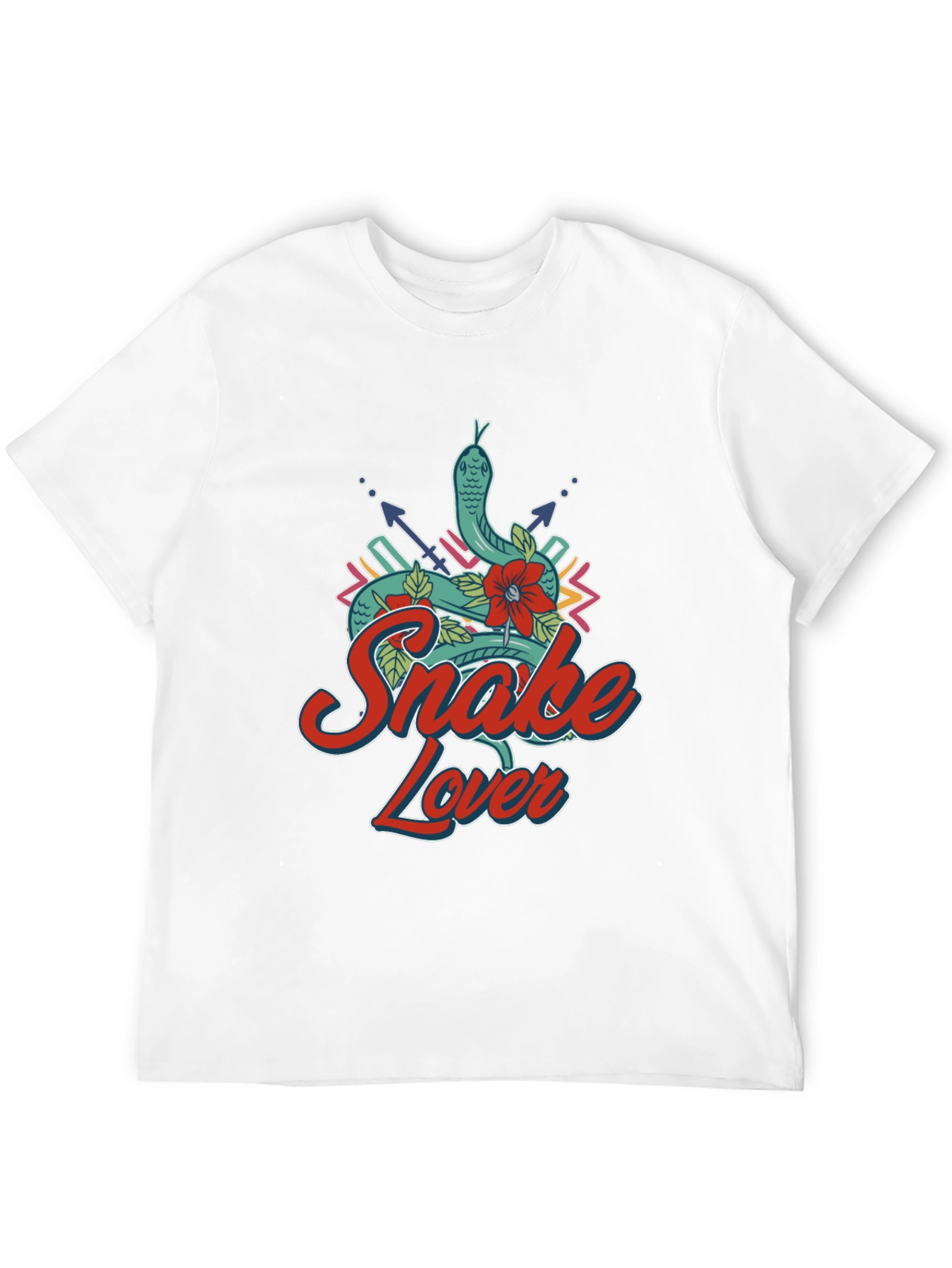 Camiseta Negra Snake Lover Diseño Serpiente