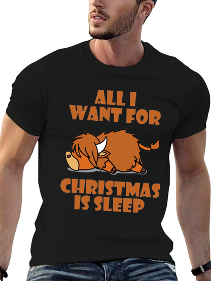 Camiseta All I Want For Christmas Is Sleep