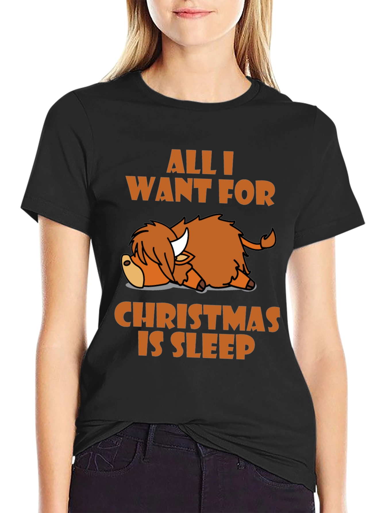 Camiseta All I Want For Christmas Is Sleep