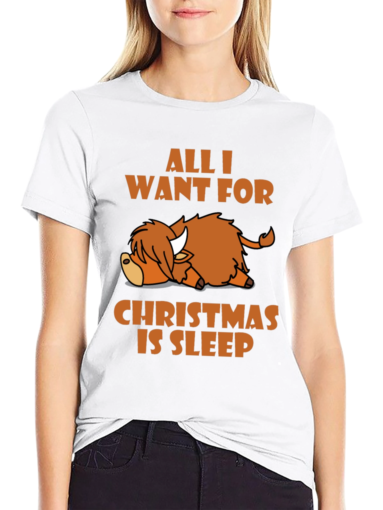Camiseta All I Want For Christmas Is Sleep
