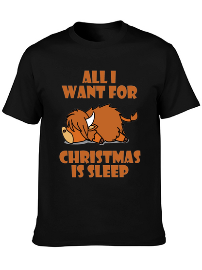 Camiseta All I Want For Christmas Is Sleep