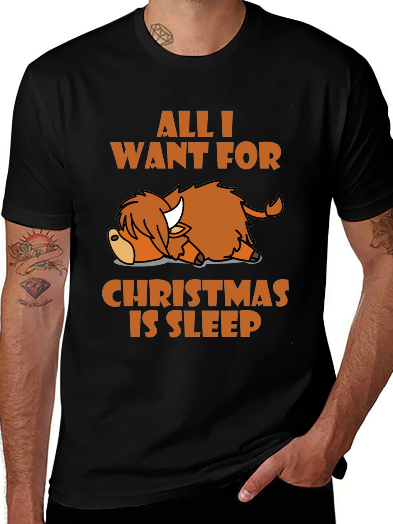 Camiseta All I Want For Christmas Is Sleep