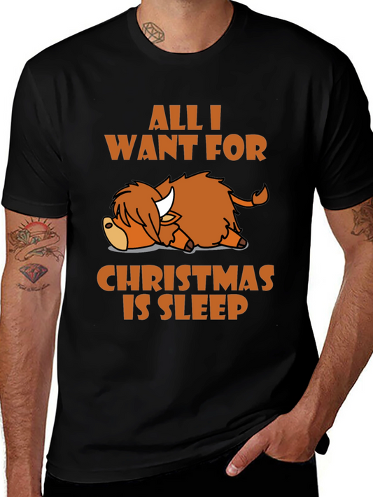 Camiseta All I Want For Christmas Is Sleep