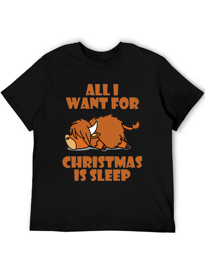 Camiseta All I Want For Christmas Is Sleep