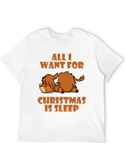 Camiseta All I Want For Christmas Is Sleep
