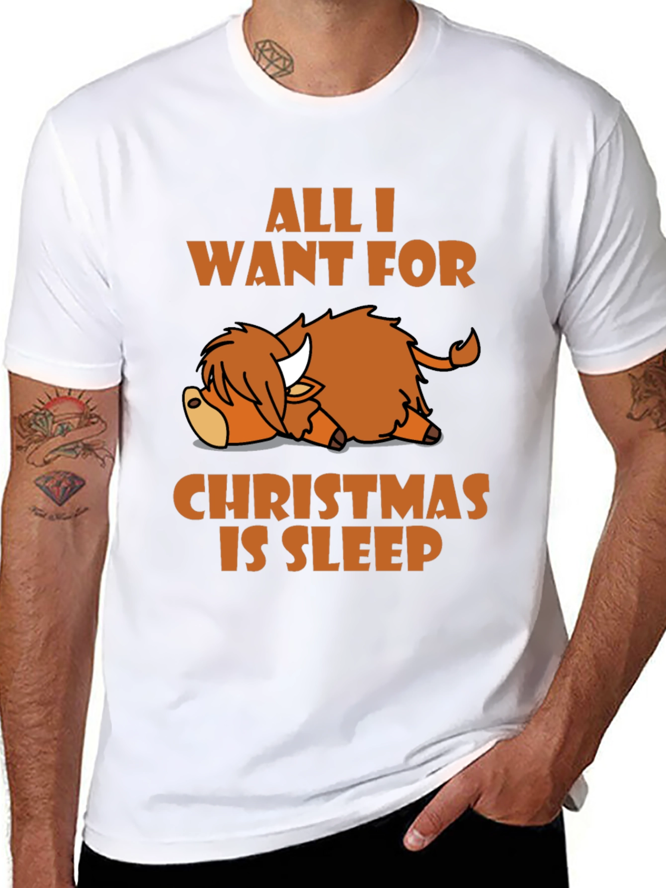 Camiseta All I Want For Christmas Is Sleep