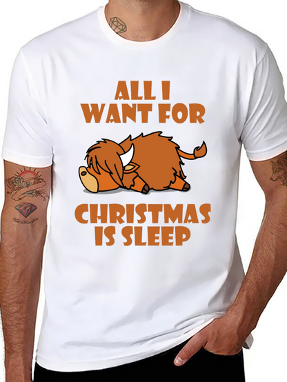 Camiseta All I Want For Christmas Is Sleep