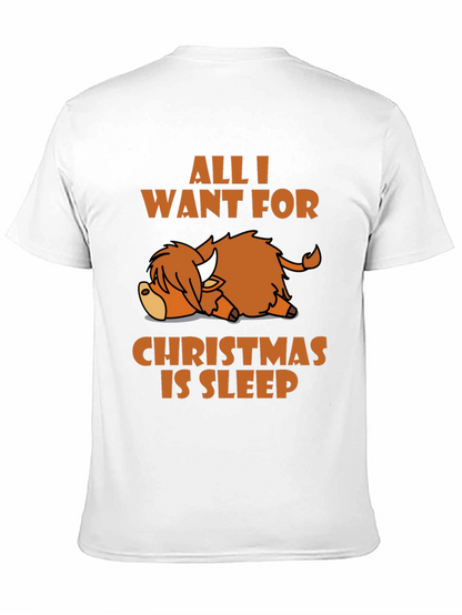 Camiseta All I Want For Christmas Is Sleep