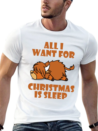 Camiseta All I Want For Christmas Is Sleep