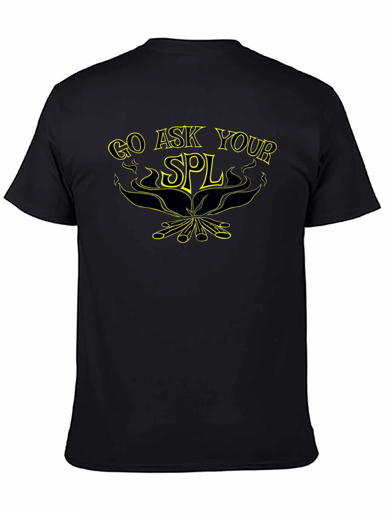 Camiseta Negra Go Ask Your SPL