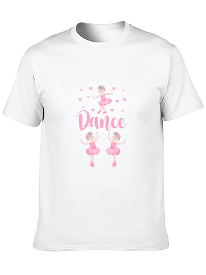 Camiseta Negra con Diseño de Ballet