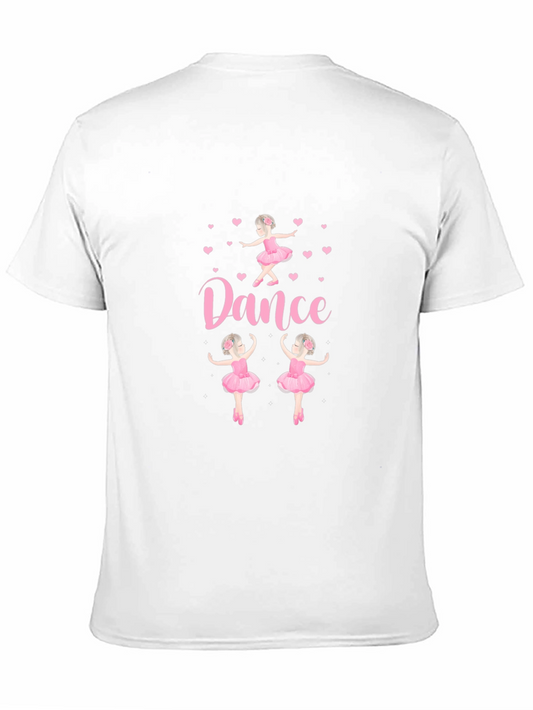 Camiseta Negra con Diseño de Ballet